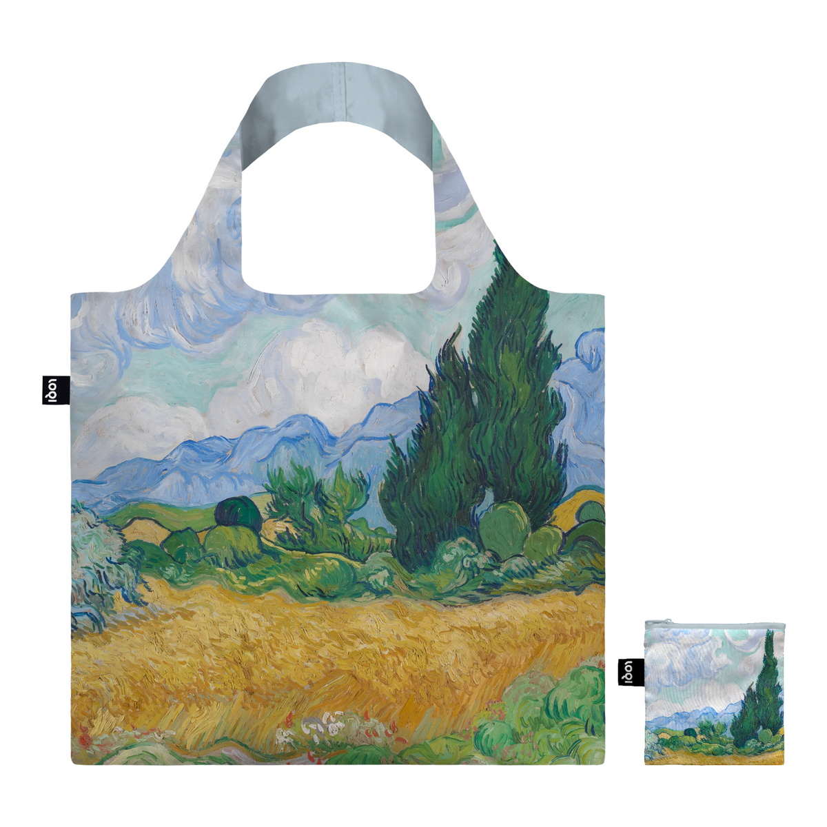 LOQI A Wheatfield with Cypresses Recycled Bag