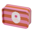 Connemara Country Paddywax A Dopo Sun orange and pink striped tin candle with a whimsical sun label