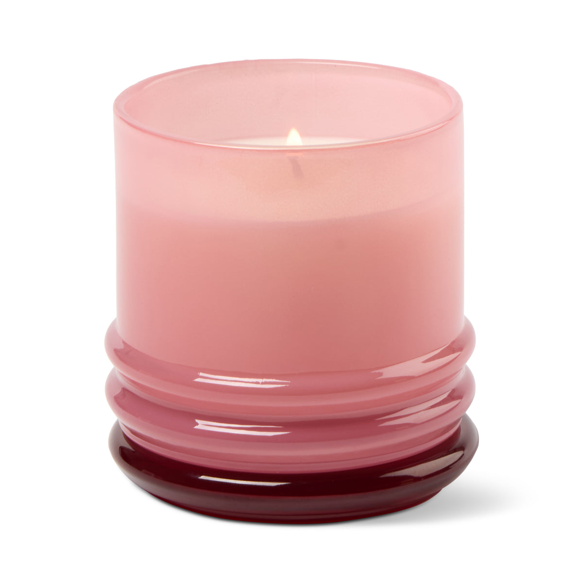 Paddywax Stacked Glass Candle Pink and Red - Saffron Rose