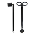 Connemara Country matte black candle wick trimmer and snuffer set for clean candle maintenance