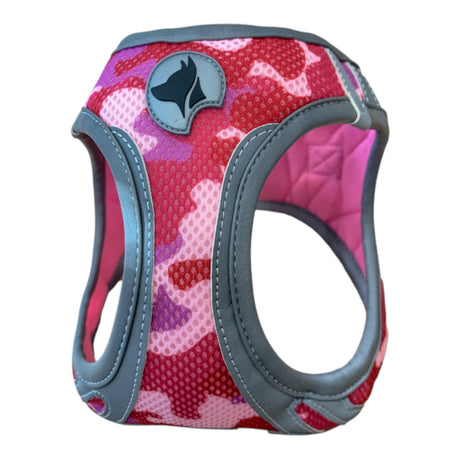 Croci Dog Harness - Hiking Reflective Army Pink