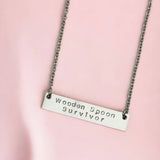 Rudies and Co Wooden Spoon Survivor Necklace