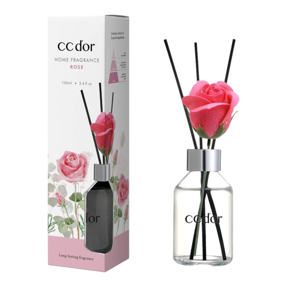 Cocodor Flower Reed Diffuser - Rose Fragrance