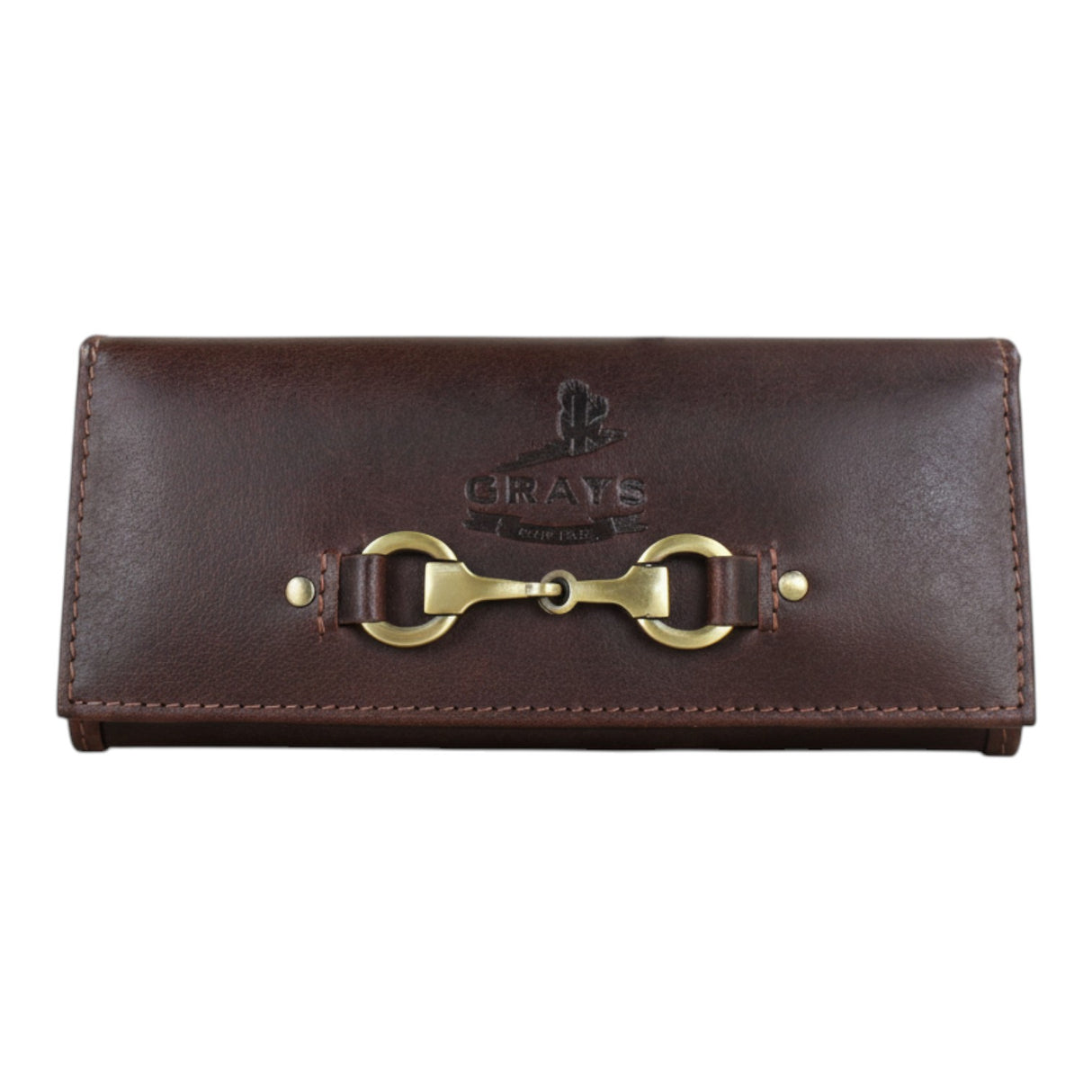 Grays 1922 Lily Snaffle Purse Leather Brown