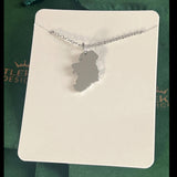 CastleKnock Designs Map of Ireland Silver Necklace