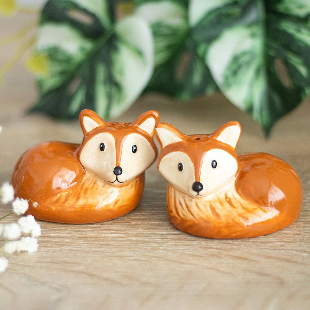SD Fox Salt and Pepper Shakers