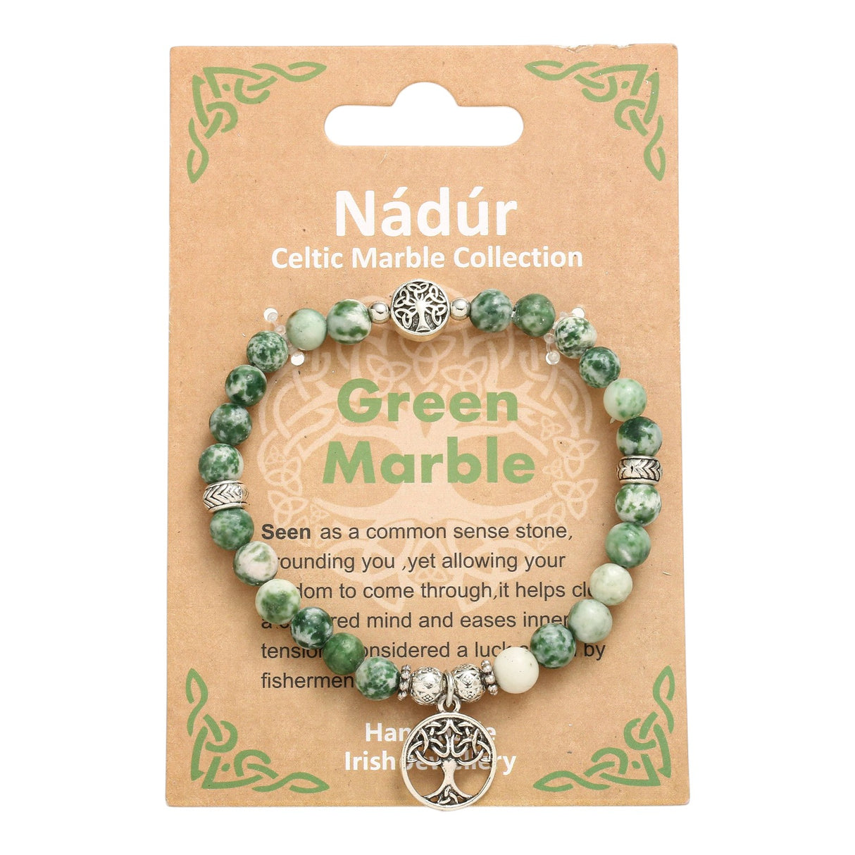 Celtic Ore Stretch  Bracelet Tree  Marble