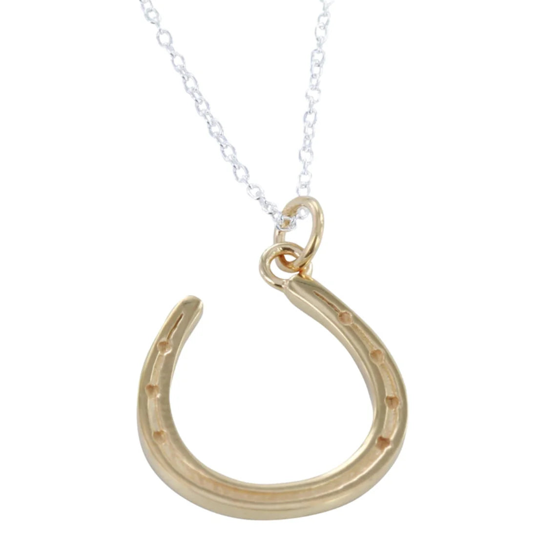Reeves Horseshoe Necklace Gold Plate