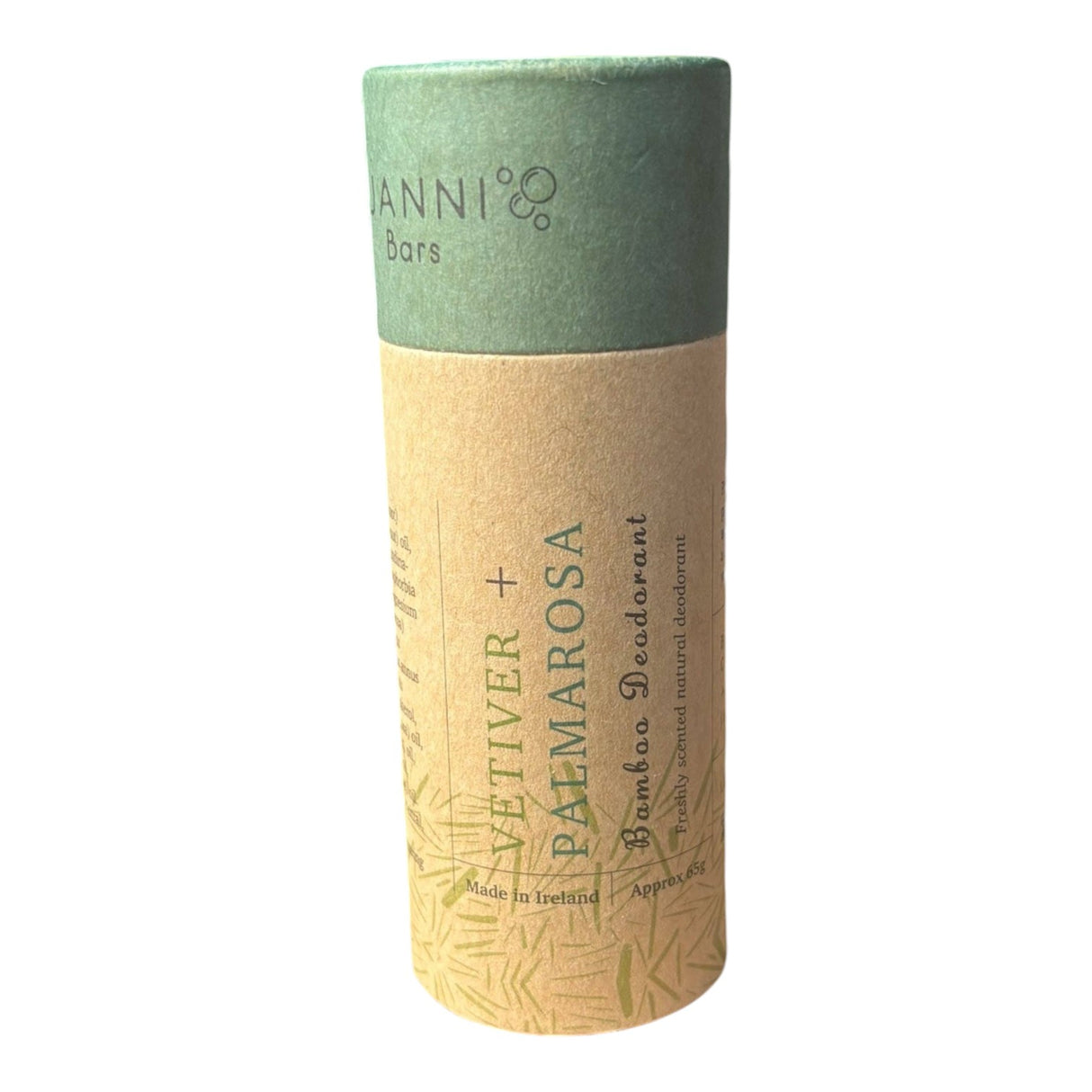 Janni Bars Vetiver & Palmarosa Bamboo Deodorant