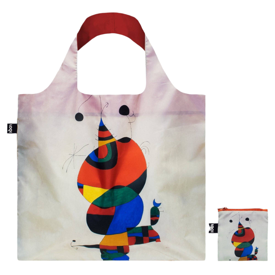 LOQI Woman, Bird and Star Recycled Bag