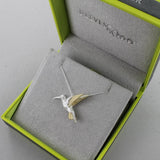 Reeves Silver and Gold Hummingbird Necklace