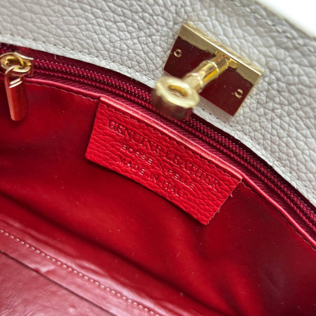 Suie Valentini Genuine Leather Shoulder Bag