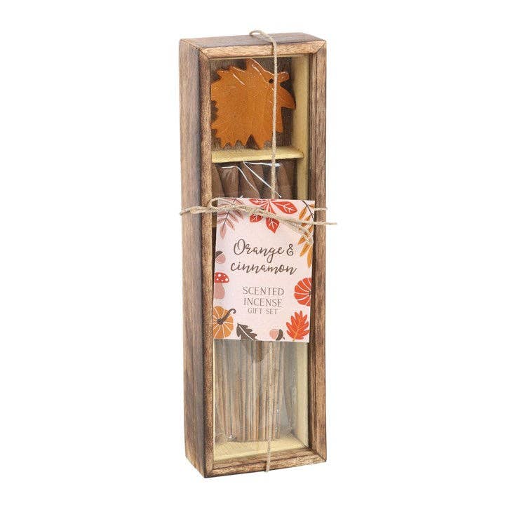 SD Autumn Leaf Orange & Cinnamon Incense Gift Set