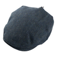 Connemara Country blue herringbone tweed flat cap with traditional Irish design