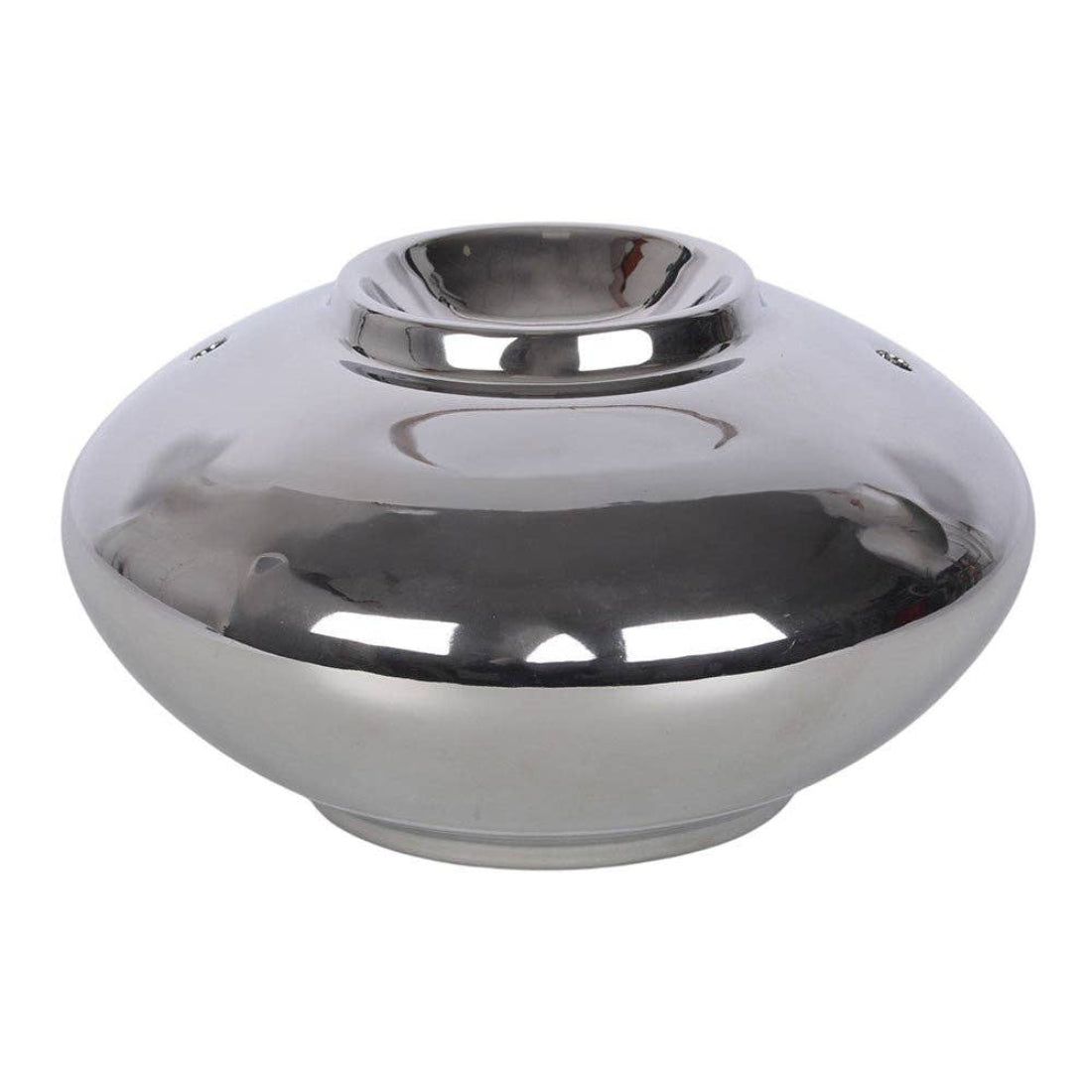 Something Different Oval Silver Metallic Wax Warmer