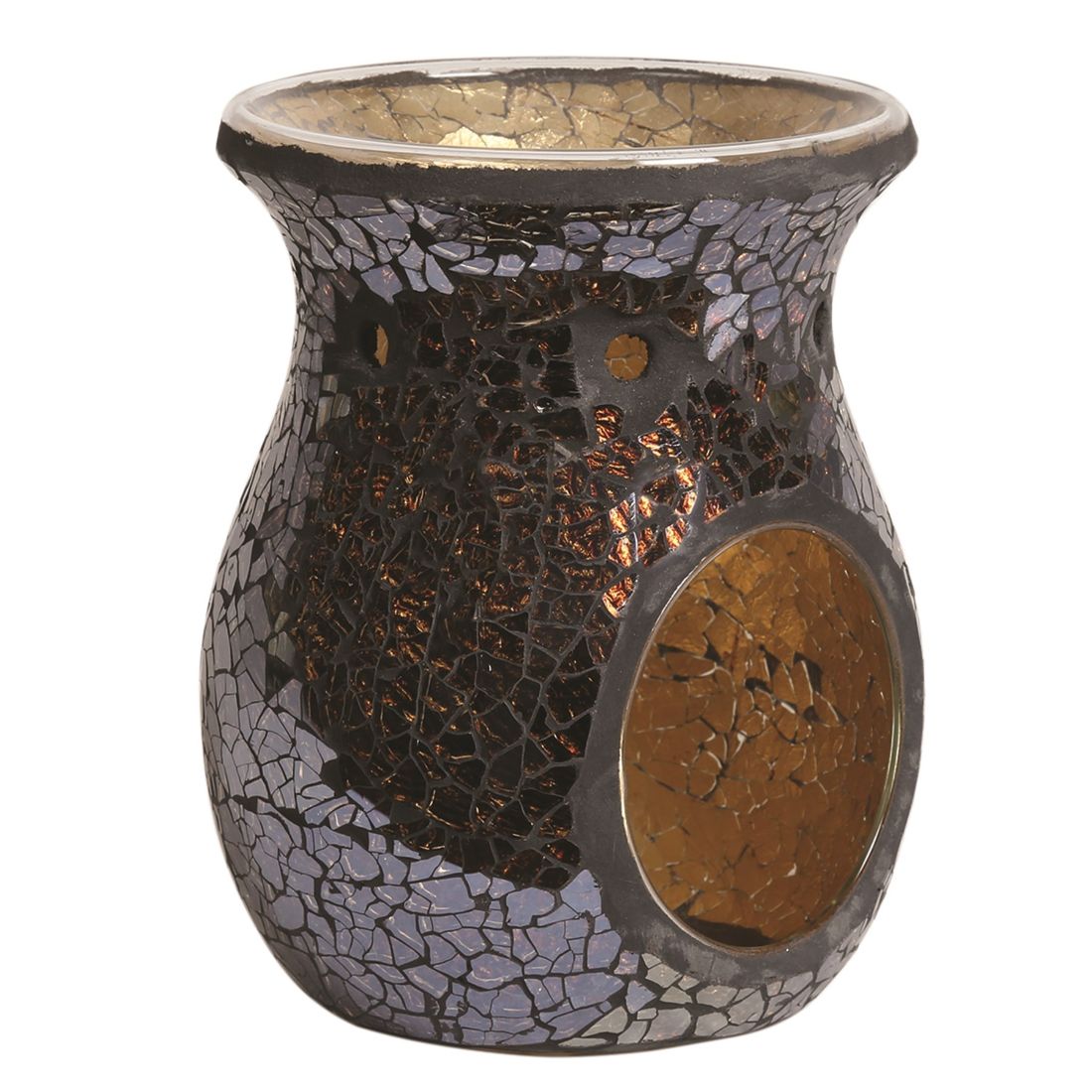 Aromatize Amber Crackle Burner