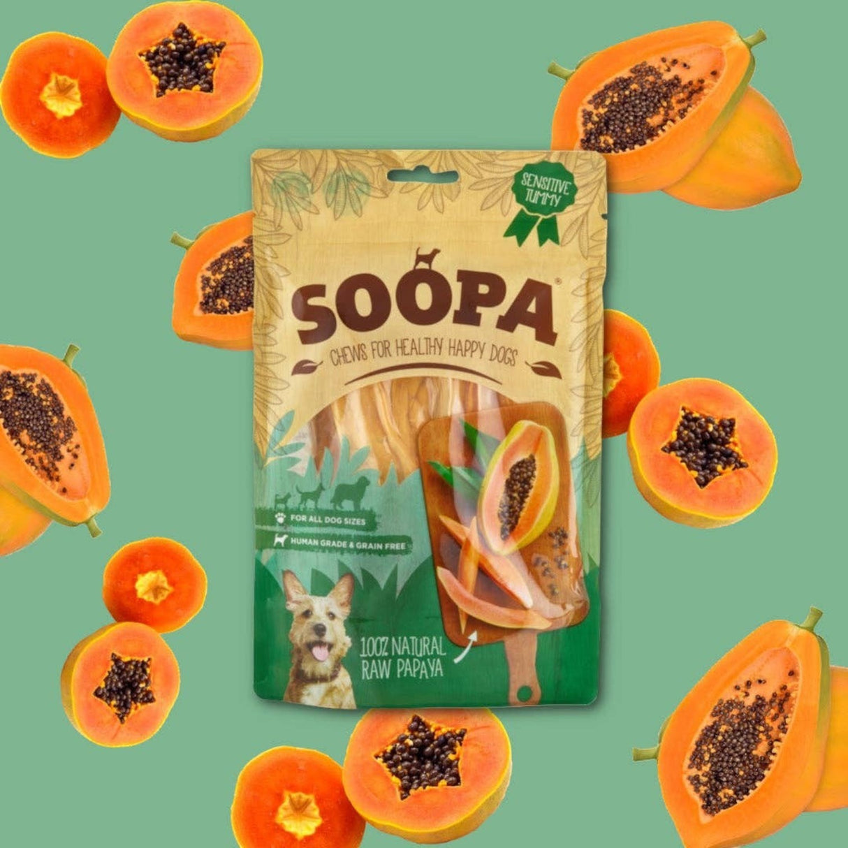 Soopa Natural Papaya Dog Chews