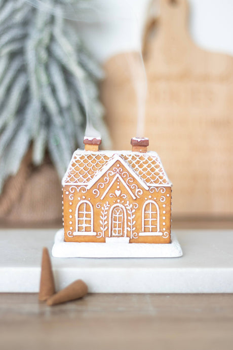 Something Different Gingerbread House Incense Cone Burner