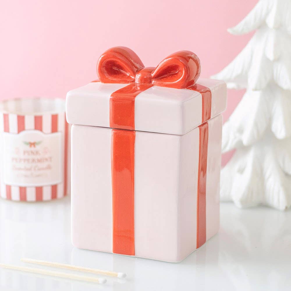 Something Different Wholesale Europe - Pink Present Christmas Oil Burner