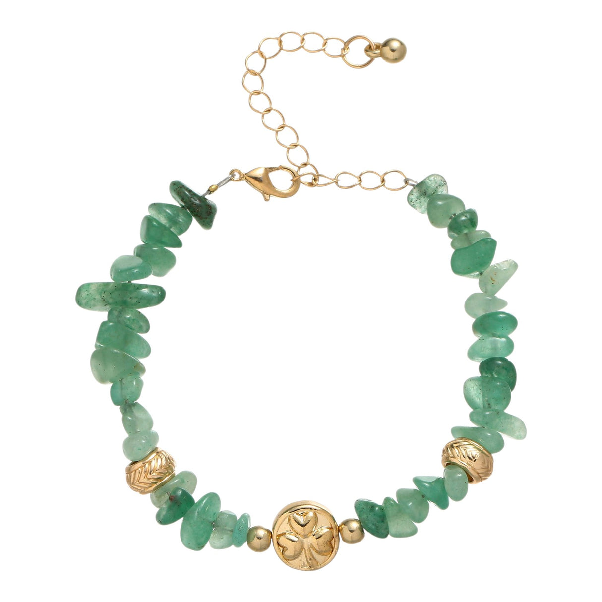Celtic Ore Bracelet Chip Green Jade
