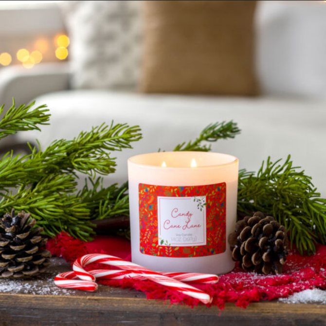 Candle Warmers Candy Cane Lane Soy Tumbler Candle