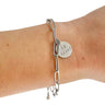 Rudies and Co  Be Grand Irish Engraved Paperclip Disc Bracelet