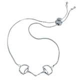 Reeves Snaffle Slider Bracelet Silver