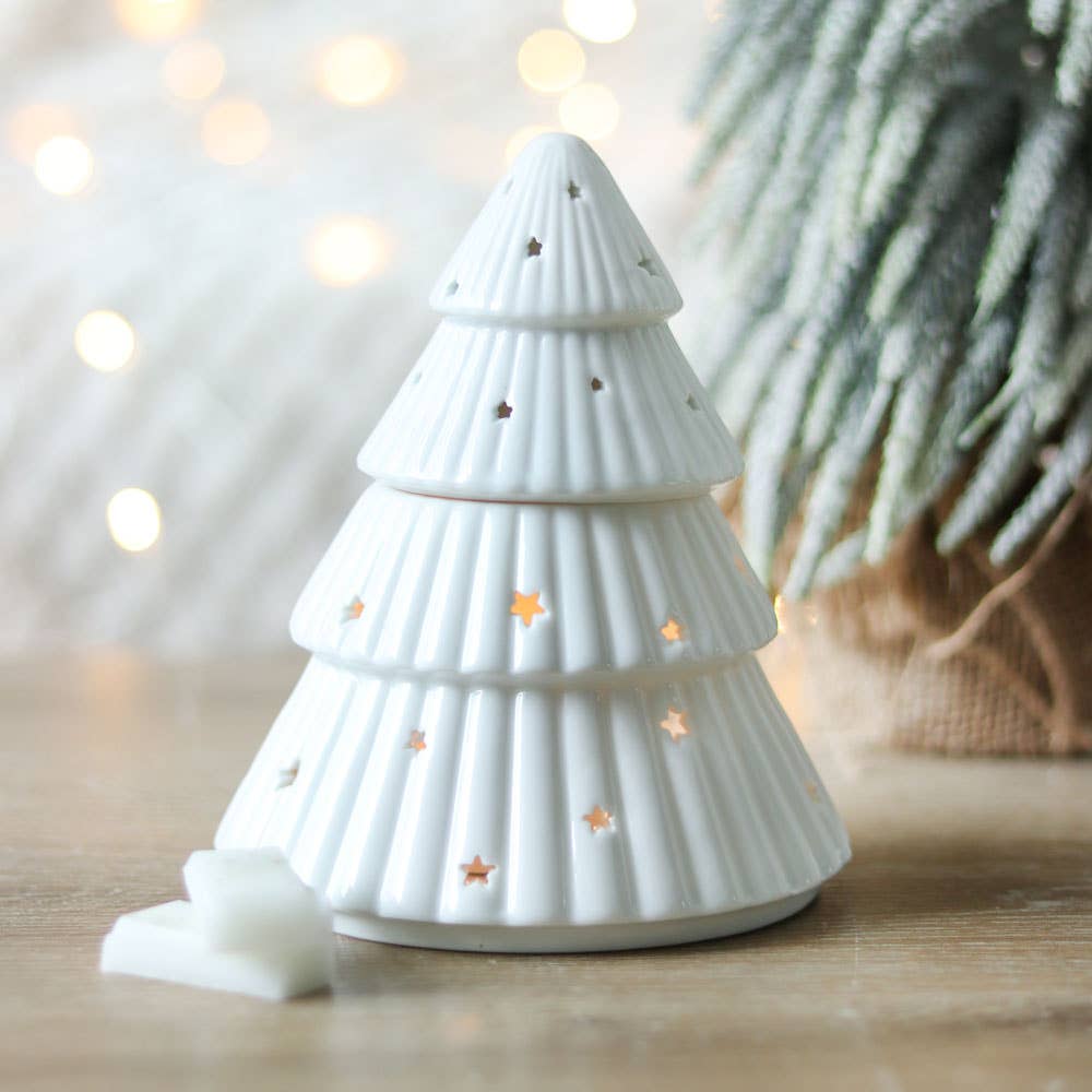 SD White Christmas Tree  Burner