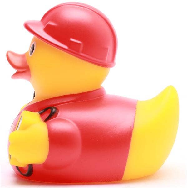 Duckshop Red Electrician Rubber Duck