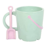 Something Different Bucket Mug with Spade Spoon