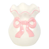 Something Different White and Pink Bow Oil Burner