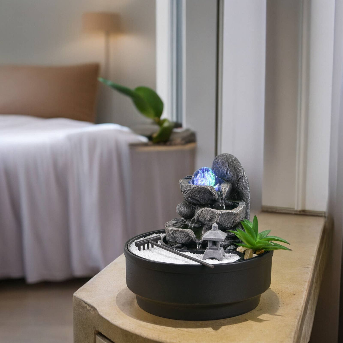 Zen Aroma Zen Garden & Bogota Indoor Fountain