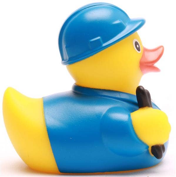 Duckshop Blue Electrician Rubber Duck