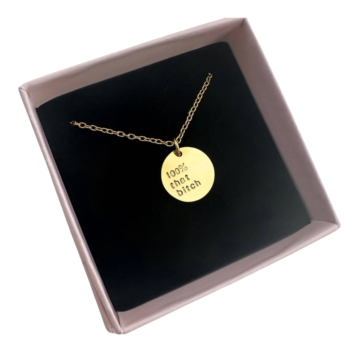 Rudies and Co 100% That B***h Disc Necklace