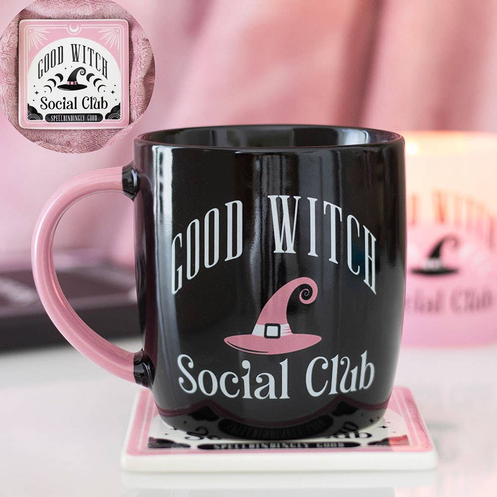 Something Different Good Witch Mug and Coaster Set