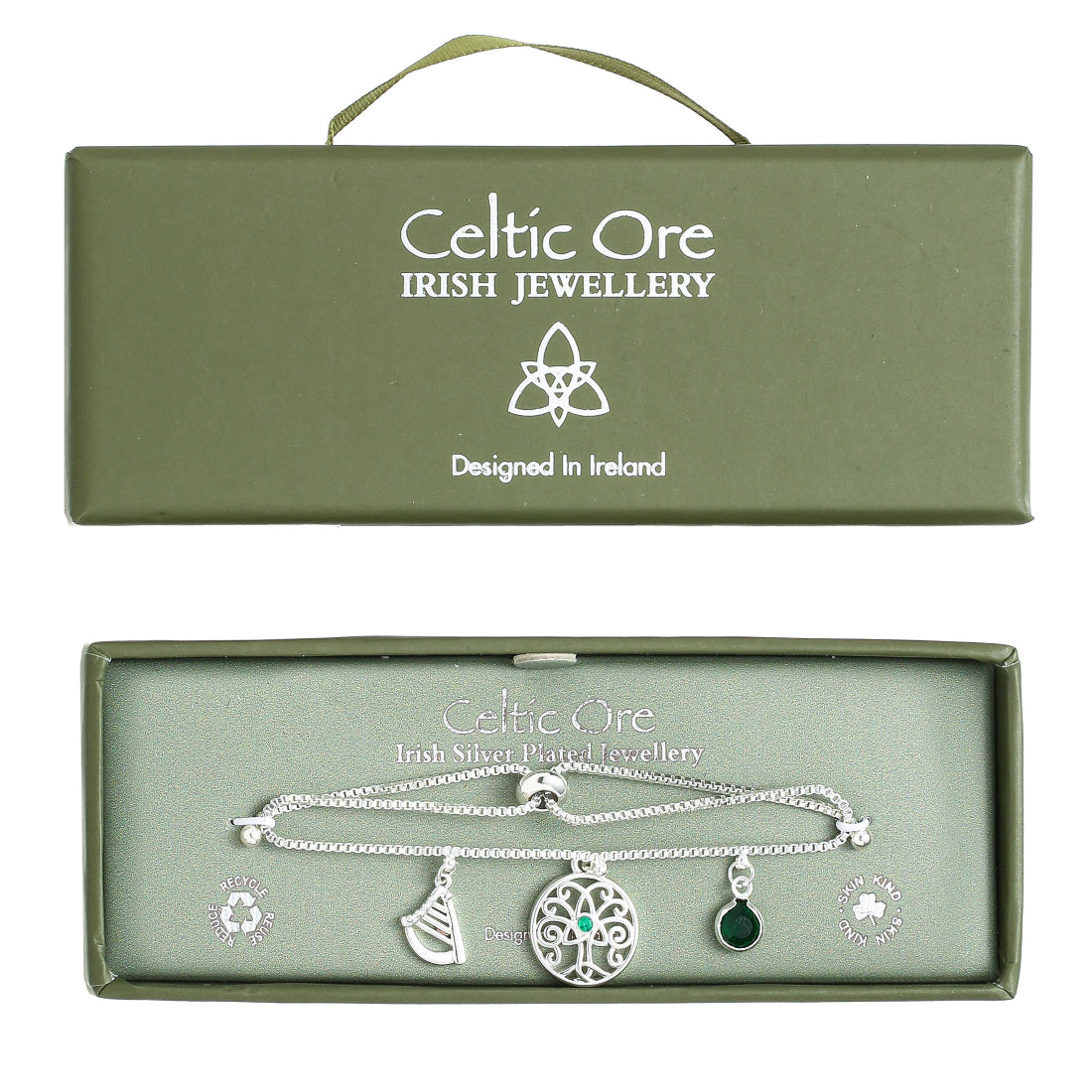 Celtic Ore Harp Bracelet