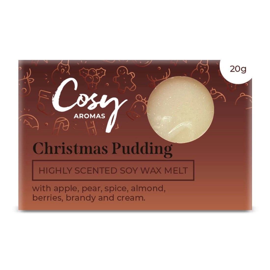 Cosy Aromas Christmas Pudding Wax Melt