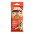 Connemara Country Soopa Mango & Raspberry dental sticks for dogs, 100g bag with natural coconut oil.