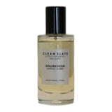Connemara Country CLEAN SLATE Golden Hour Saffron + Amber Eau de Parfum 50ml bottle with black cap.