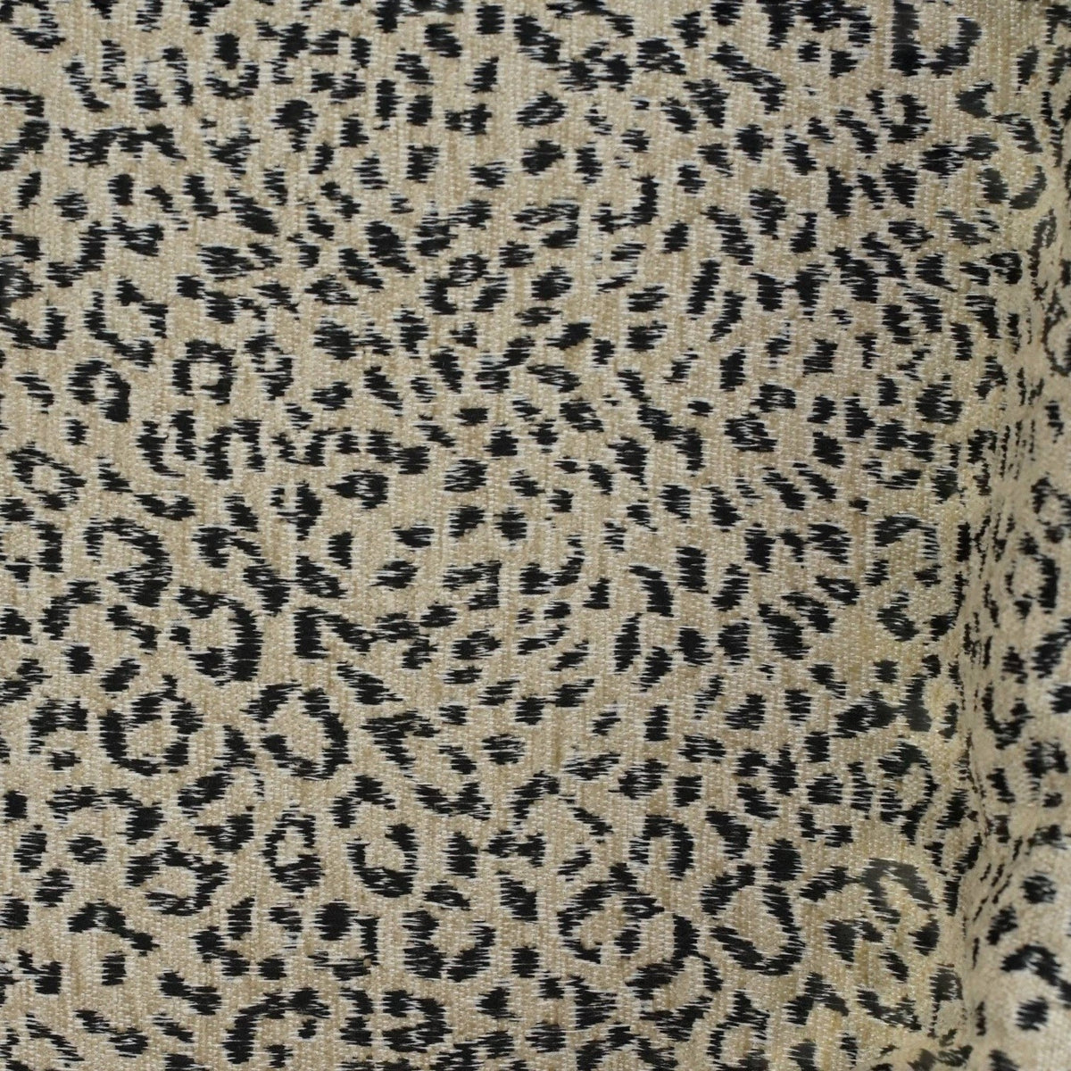 Connemara Country De La Mur Koto glasses case in black and beige leopard print jacquard fabric
