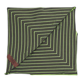 Connemara Country LOT83 Lexi 16 foldable shopper bag in dark grey with lime green geometric square pattern