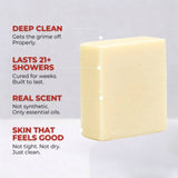 Connemara Country The Black Stuff lime and aloe vera soap bar with natural essential oils for deep skin cleansing.