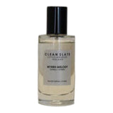 Connemara Country CLEAN SLATE Myrrh Melody 50ml Eau de Parfum with Tonka + Myrrh notes, in a clear glass bottle with a black cap.