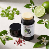 Connemara Country The Black Stuff natural deodorant stick in fresh lime, coriander, and pink peppercorn scent