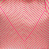 Connemara Country LOT83 Lois shopper bag featuring a vibrant pink and beige chevron knitted pattern