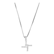 Connemara Country sterling silver St Brigit's Cross pendant on a delicate box chain, featuring traditional Irish design