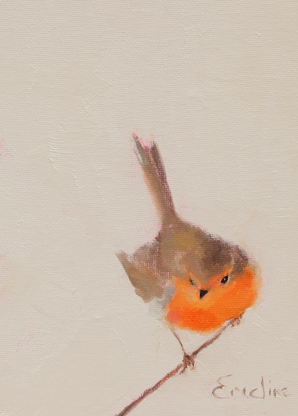 Emeline Watchorn Little Robin Greeting Card 6x4