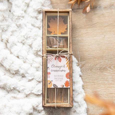SD Autumn Leaf Orange & Cinnamon Incense Gift Set