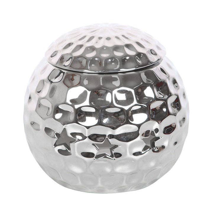 Something Different Silver Disco Ball Oil Burner