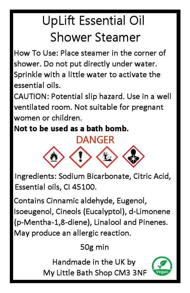 MLBS UpLift Essential Oil Shower Steamer